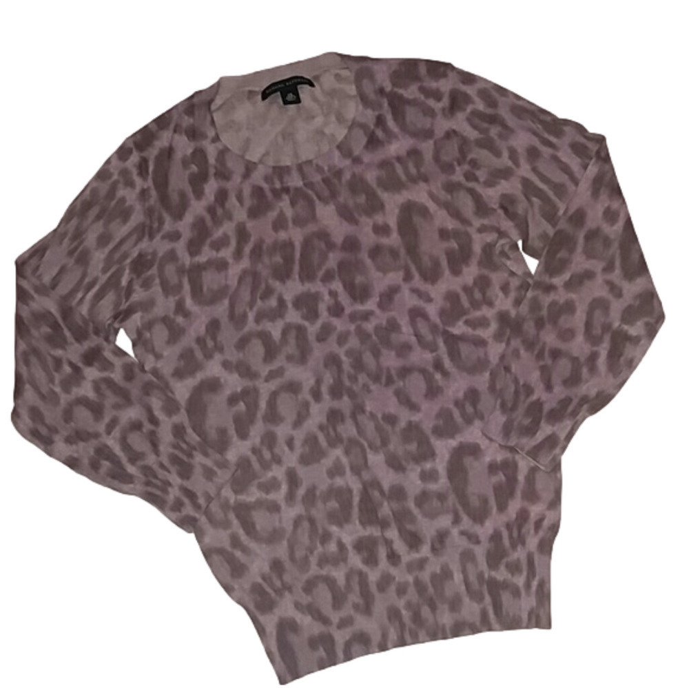 Banana Republic Cheetah Crew Neck Sweater XS